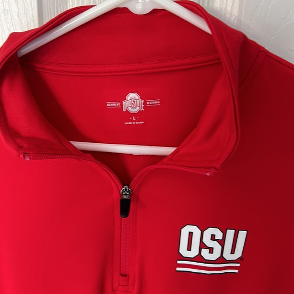 Red Ohio State University Lightweight Quarter Zip - Picture 2 of 2